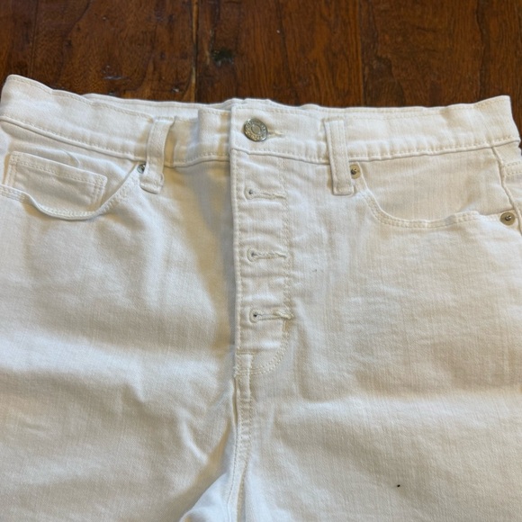 Banana Republic High Waist Button Fly Black Jean Denim Shorts Women's Size 8/29 - Picture 3 of 8